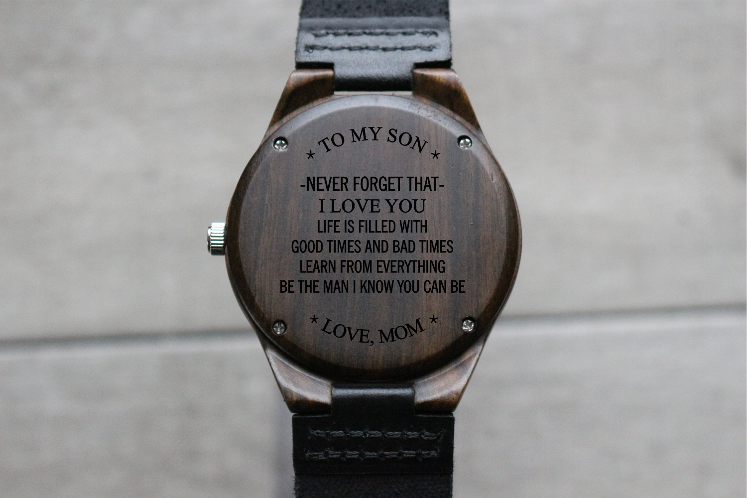 to My Son Wood Watch The Christopher